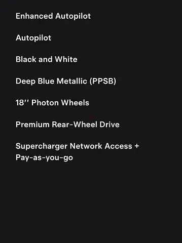 Tesla Model 3 Standard 2024 GCC Specs