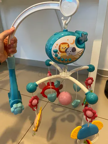Baby Musical Crib Mobile with Remote Control (Moon baby)