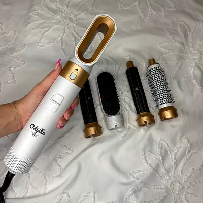 Used Odylla Multi-Style Hot Air Brush with 4 Attachments
