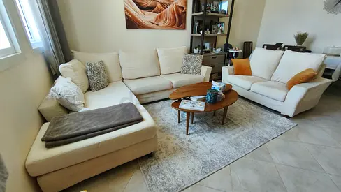 Light beige 3-seater sofa with chaise,and 2 seater sofa set in good condition