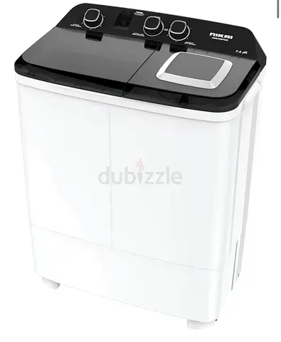 Nikai 7kg Twin Tub Washing Machine - White (New Condition)