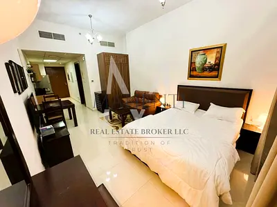 Furnished Studio | Elite Sports Residence 10 | Balcony | Golf & City View