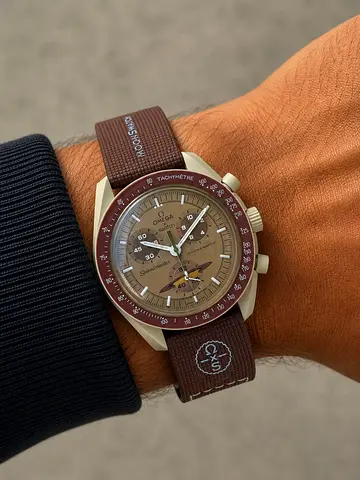 Omega Speedmaster Chronograph - Brown Dial  Bezel master
