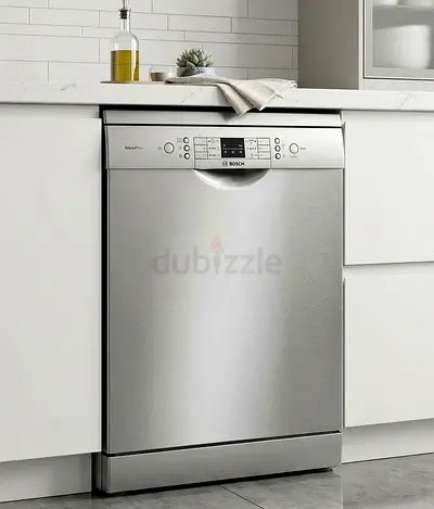 Bosch German-Made Dishwasher – 3 Rack System, Silver Finish