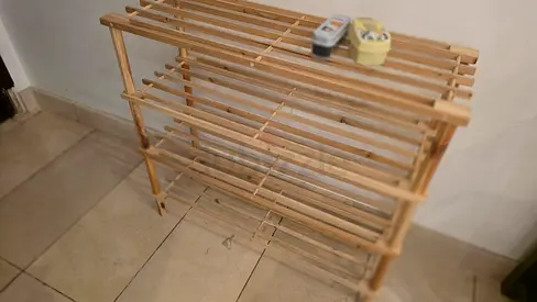 4-Tier Wooden Shoe Organizer / Storage Rack