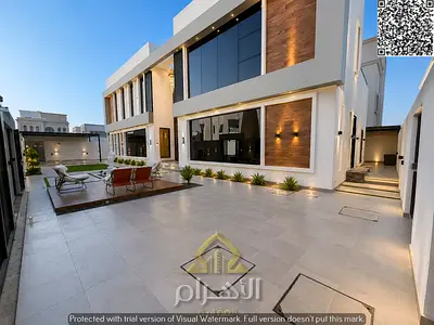 In a green garden and gym | Own a luxurious 6200 sq ft villa in Al Zahia, Ajman | 5 master bedrooms | A deal at a competitive price