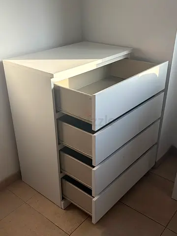 IKEA White Chest of Drawers / Dresser - 4 Drawers, Good Condition