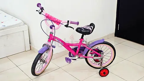 Kids Girls Bicycle_Age:4-7_Excellent Condition_Pink  Purple_AED:169/-