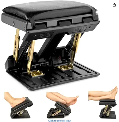 Adjustable Ergonomic Footrest/Stool - Height  Angle Adjustable