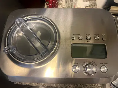 Stainless Steel Automatic Ice Cream Maker - Good Condition