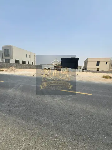 For Sale in Sharjah Al Hooshi Area, Residential Land Corner plot on two streets Freehold ownership for all Arab nationalities Permit for a ground