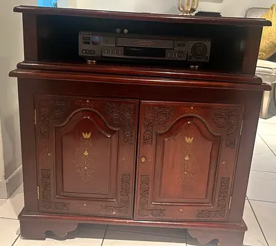 Vintage-style wooden TV Cabinet (television console)