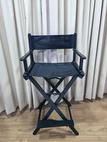 Black Folding Makeup Artist Director Chair