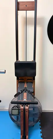 Wooden Water Rowing Machine - Sturdy Home Rower with Monitor