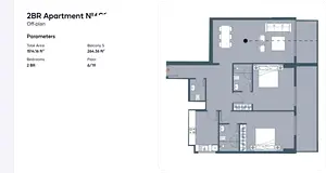 2 Beds Semi furnished Apartment for sale