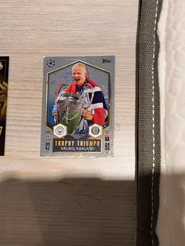 Football trading cards - UEFA Champions League trophy card (collection)