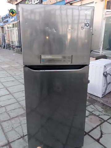 LG Double Door Refrigerator - Silver, Good Working Condition