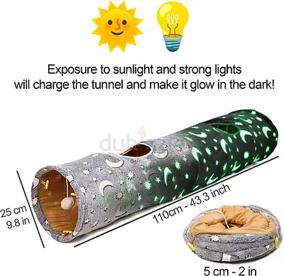 Glow-in-the-Dark Cat Pet Play Tunnel Bulk Sale