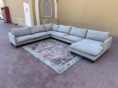 Pan home U shape sofa beige Excellent Condition
