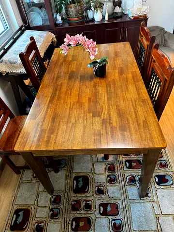 6 seater wooden dining table for sale