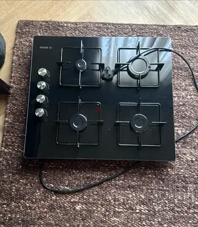 Bosch series latest model built-in black gas hob 60cm
