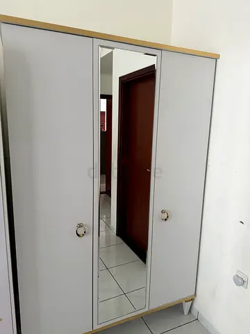 Three-door wardrobe with full-length mirror - good condition