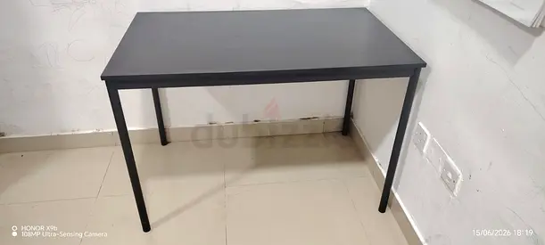 Ikea - Compact black study/office table - good condition