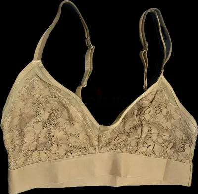Floral Lace Bralette in Beige