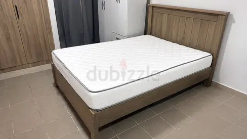 Pan Home bed frame with mattress