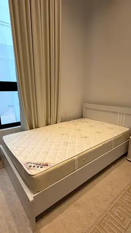 Single Bed Frame with Mattress 120x200 cm – Excellent Condition