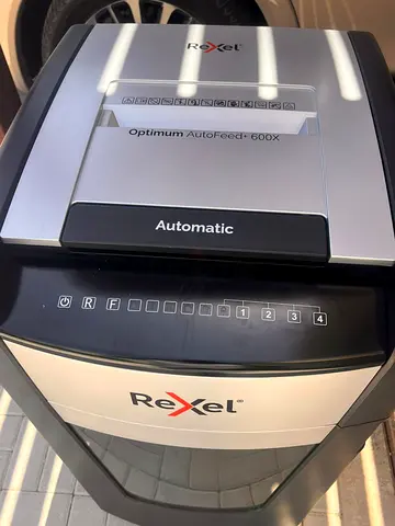 Rexel Optimum AutoFeed+ 600X Automatic Cross Cut Paper Shredder