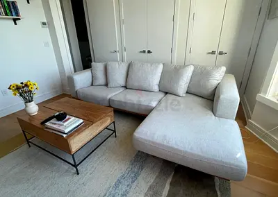 Like A New Condition High Quality West elm Newport feather 🪶 filled L Shape Sofa