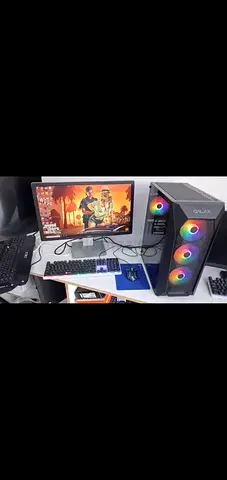 GTX 1660 Gaming Desktop PC with Monitor, RGB Case and Peripherals