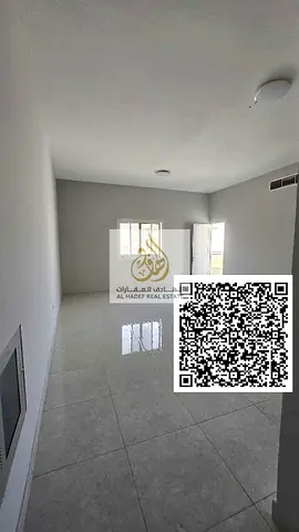 Two bedrooms and a living room in Al Jurf 3, two master bedrooms, three bathrooms and a balcony, built-in wardrobes, near the Chinese Market and Moham