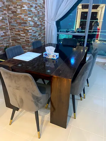 Dining table with chair