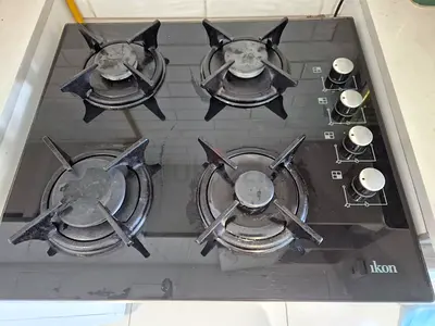 Ikon 4-Burner Glass Gas Hob — Used, Working