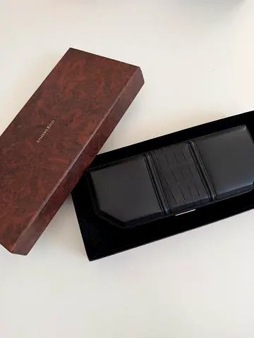 Stefano Ricci Black Luxury Real Leather Pen in Presentation Case — Brand New