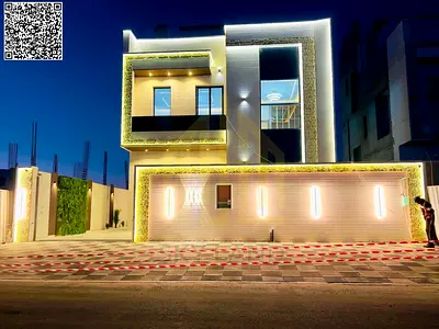 للبيع فيلا بسعرشامل رسوم التسجيل وكهررباء ومياه قابل للتفاوض طابقين وروف موقع قريب الخدمات وشارع الامارات 611