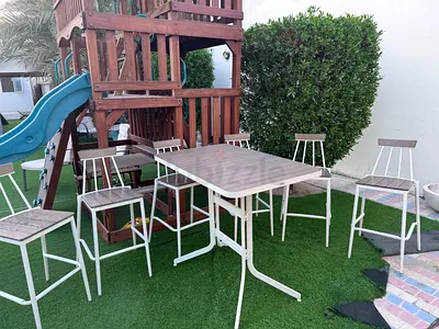 Outdoor garden table with 6 chairs from rattanhouse