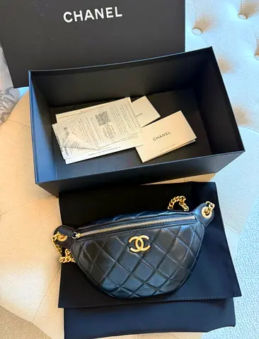 Chanel belt bag and cross