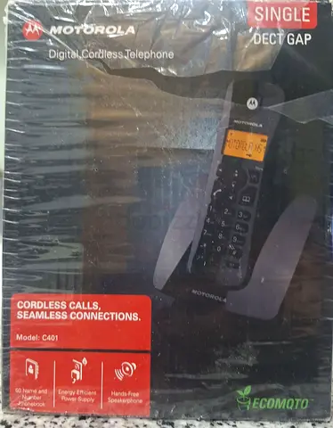 Motorola C401 Digital Cordless Telephone - Single Handset (New in Box)
