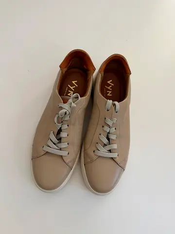 Beige VYN Leather Sneakers - lightly used