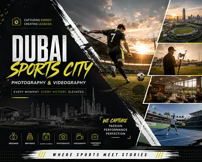 📸✨Dubai Sports City Photography Videography Services | Dynamic Content for Businesses, Sports 🏏✨