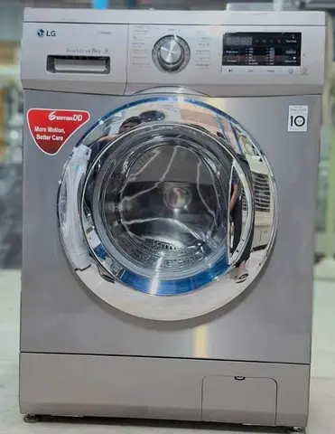 LG Front Load Washing Machine - 8kg, Silver