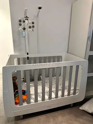 SnuzKot Skandi Skandi Cot Bed - Gray and White