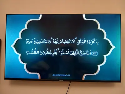 Used 65-inch Flat Panel Smart TV - Wall Mounted, Good Condition