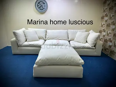 Selling marina home luscious sofa with footstool