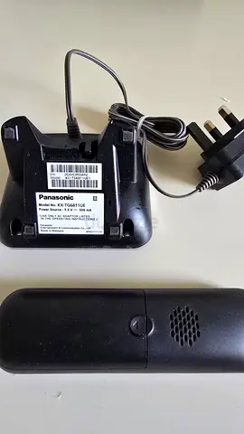 Panasonic Cordless Phone Base and Handset with Charger - Used