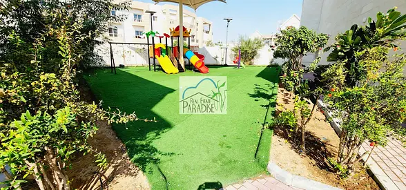 gated community away from fly zone/3 Bedrooms villa all master/pvt back lawn/maids room /shared s-pool/ kids play area covered parking/ Rent in Mirdif