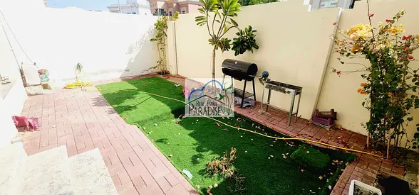 gated community away from fly zone/3 Bedrooms villa all master/pvt back lawn/maids room /shared s-p